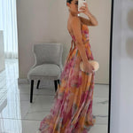 Madeline | Vestido Longo Floral para uma Elegância sem Esforço - Ines Braga