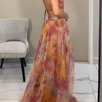 Madeline | Vestido Longo Floral para uma Elegância sem Esforço - Ines Braga