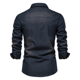 João | Camisa premium de algodão em denim