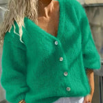 Manuela | Camisola de Malha com Botões e Manga Comprida - Ines Braga