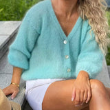 Manuela | Camisola de Malha com Botões e Manga Comprida - Ines Braga