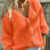 Manuela | Camisola de Malha com Botões e Manga Comprida - Ines Braga