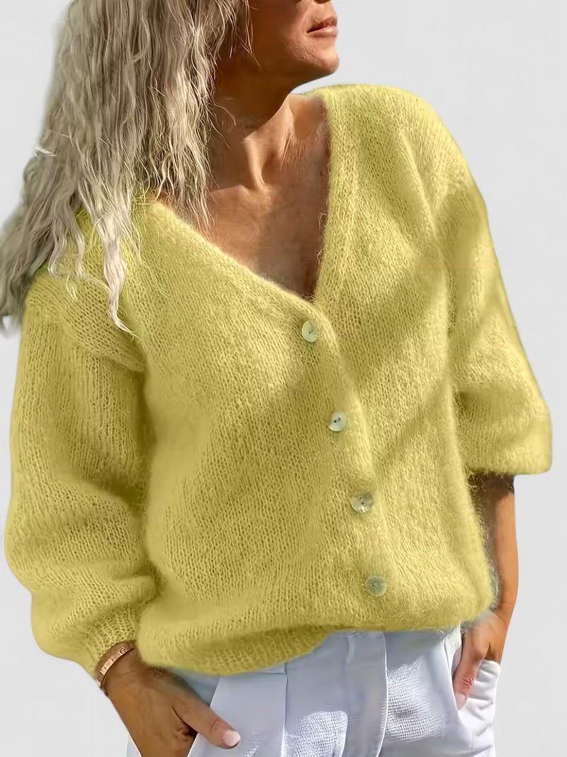 Manuela | Camisola de Malha com Botões e Manga Comprida - Ines Braga