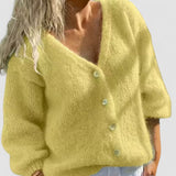 Manuela | Camisola de Malha com Botões e Manga Comprida - Ines Braga