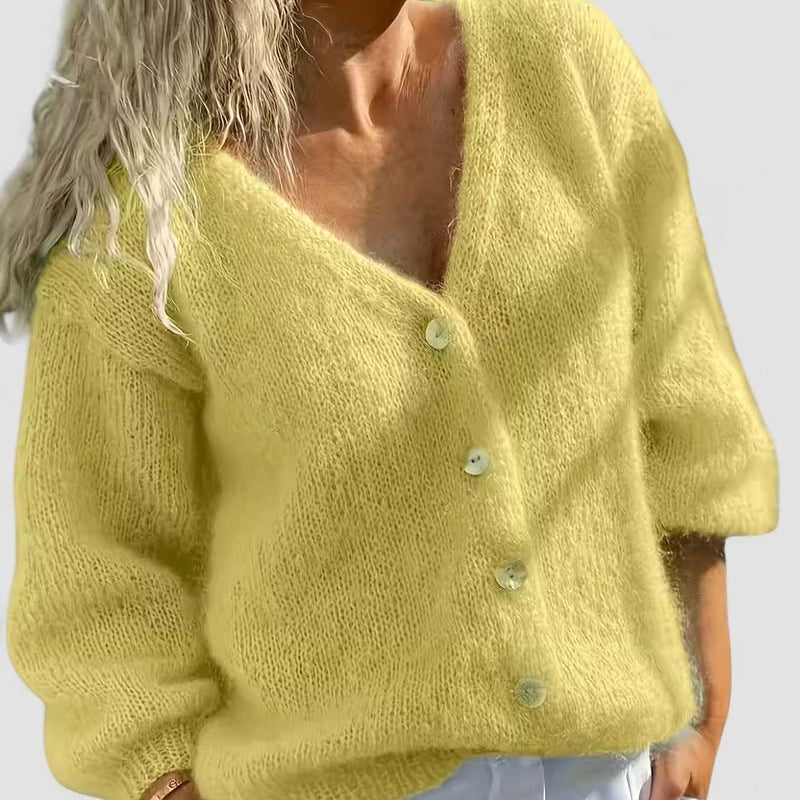 Manuela | Camisola de Malha com Botões e Manga Comprida - Ines Braga