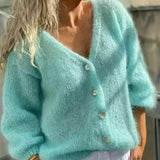 Manuela | Camisola de Malha com Botões e Manga Comprida - Ines Braga