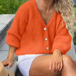 Manuela | Camisola de Malha com Botões e Manga Comprida - Ines Braga