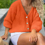 Manuela | Camisola de Malha com Botões e Manga Comprida - Ines Braga