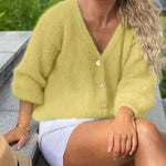 Manuela | Camisola de Malha com Botões e Manga Comprida - Ines Braga