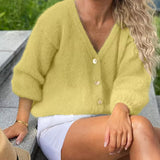 Manuela | Camisola de Malha com Botões e Manga Comprida - Ines Braga