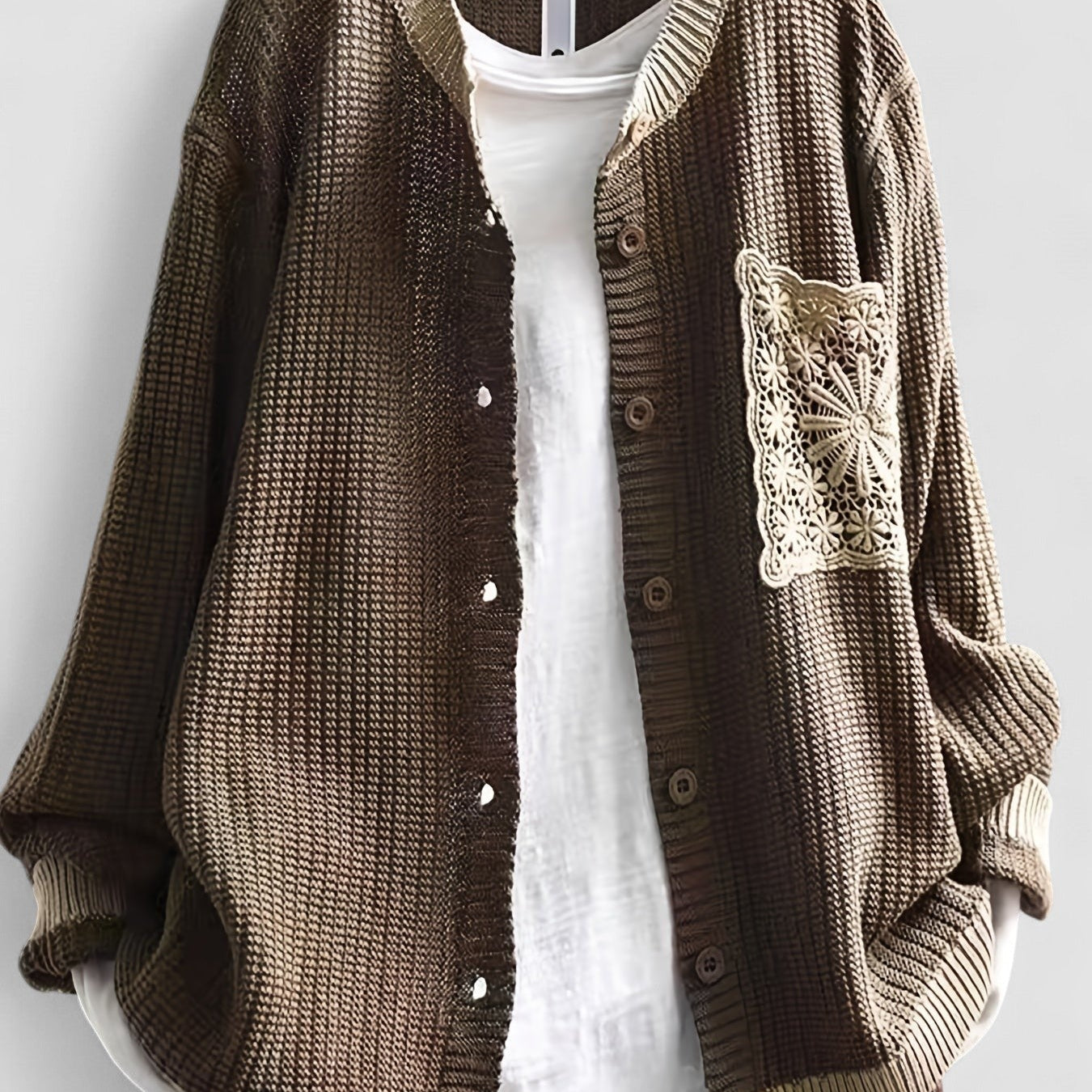 Marcelina | Casaco em Malha com Bolsos - Ines Braga