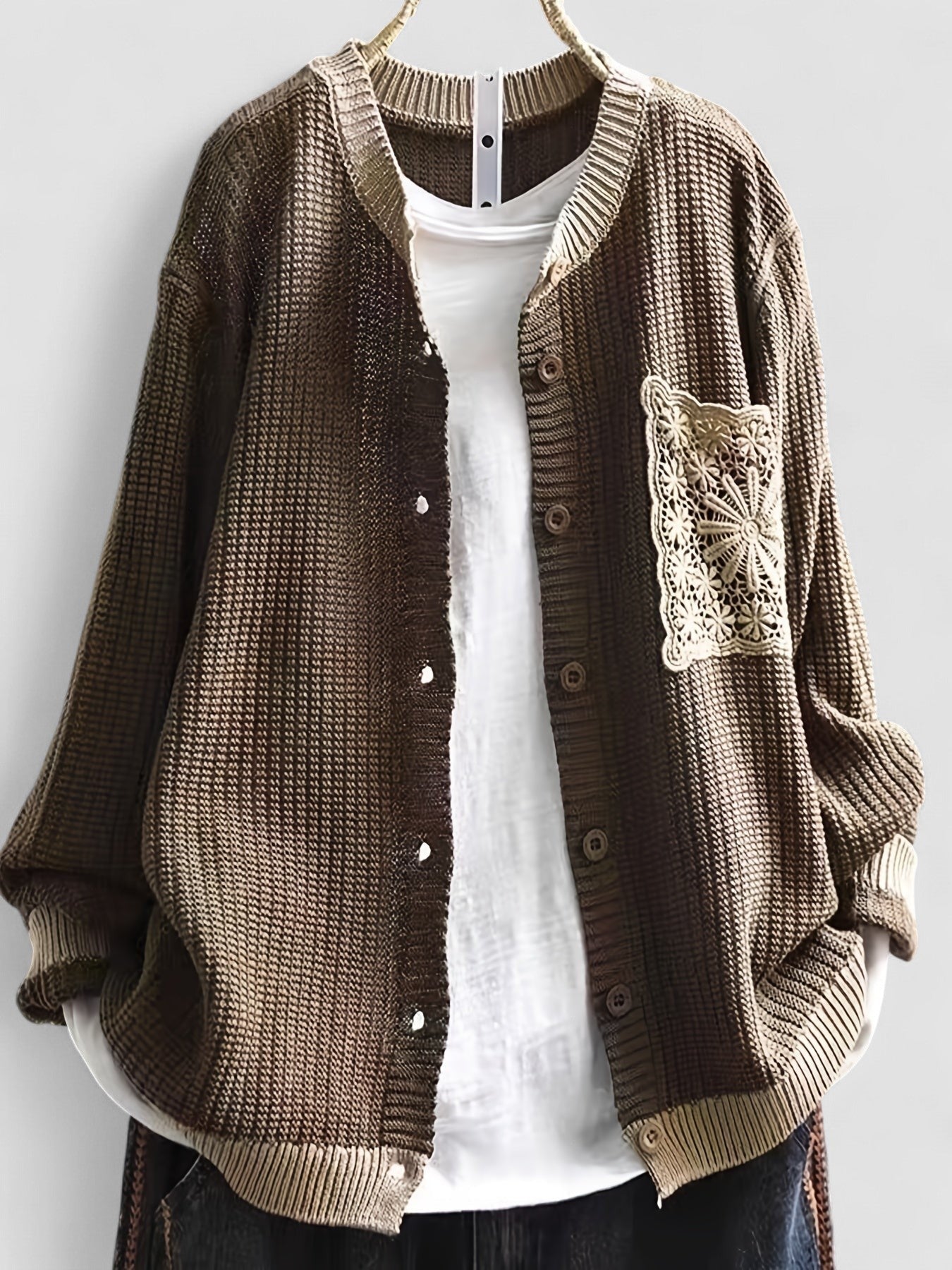 Marcelina | Casaco em Malha com Bolsos - Ines Braga