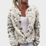 Margarida - Cardigan Floral de Outono - Ines Braga