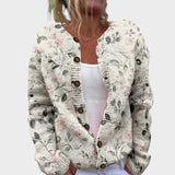 Margarida - Cardigan Floral de Outono - Ines Braga
