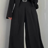 Maria™ - Conjunto Feminino Com Bustier + Casaco – Estilo elegante e moderno - Ines Braga