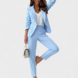 Maria | Fato Feminino Sofisticado de Duplo Abotoamento com Corte Ajustado - Ines Braga