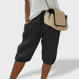 Mariana™ ｜ Calções Leves de Algodão e Linho - Ines Braga