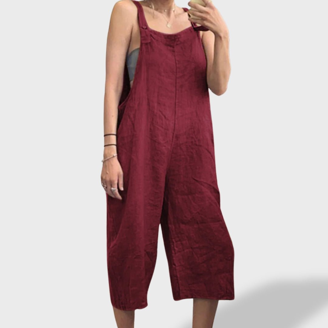 Mariana™ | Macacão Elegante de Linho de Verão - Ines Braga