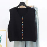 Maribele | Colete em Malha com Botões Coloridos - Ines Braga