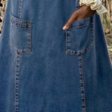 Marina® | Vestido de Ganga Macio - Ines Braga