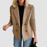 Marta™ | Casaco Elegante Com Mangas em Malha - Ines Braga