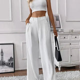 Martina - Calças cónicas de perna larga - Ines Braga