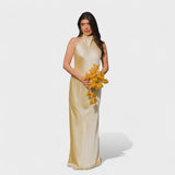 Martina - Vestido com laço de cetim - Ines Braga