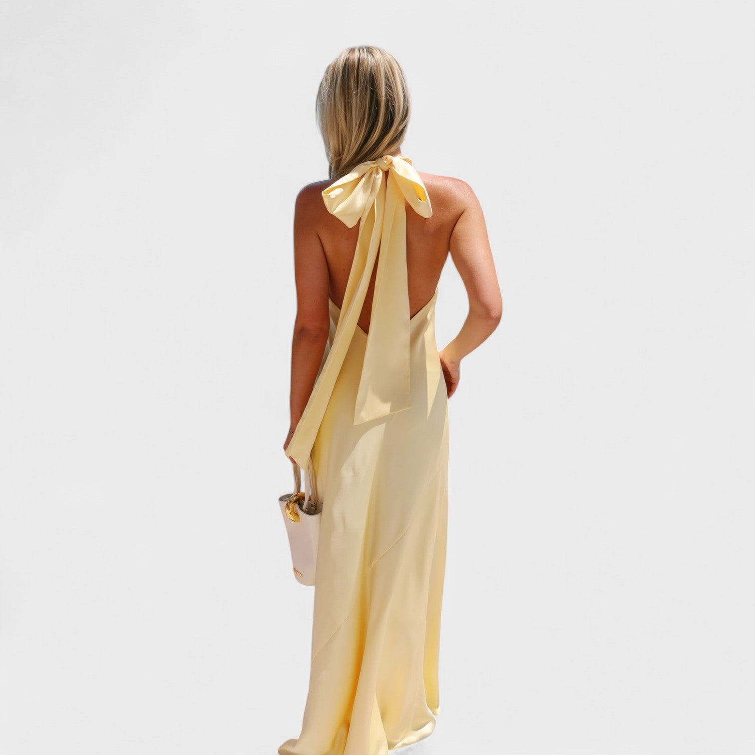 Martina - Vestido com laço de cetim - Ines Braga