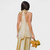 Martina - Vestido com laço de cetim - Ines Braga