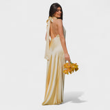 Martina - Vestido com laço de cetim - Ines Braga