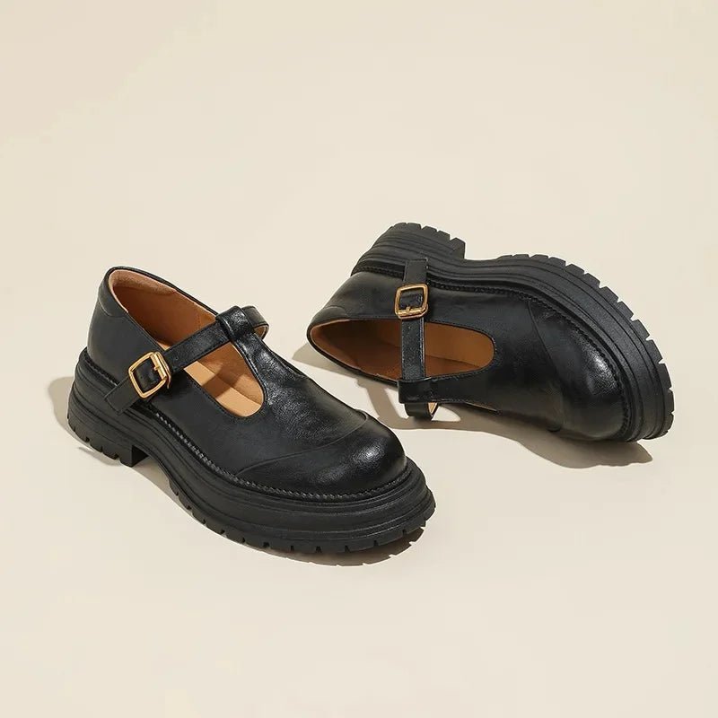 Mary Janes - Sapato Elegante em Couro - Ines Braga