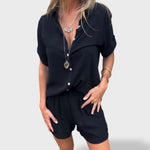 Matilde™｜Conjunto de Linho Leve de Verão - Ines Braga