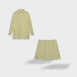 Maud | Conjunto de camisa e shorts de linho chique - Ines Braga