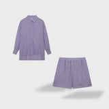Maud | Conjunto de camisa e shorts de linho chique - Ines Braga