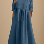 Minea™ | Vestido Em Algodão Arejado - Ines Braga