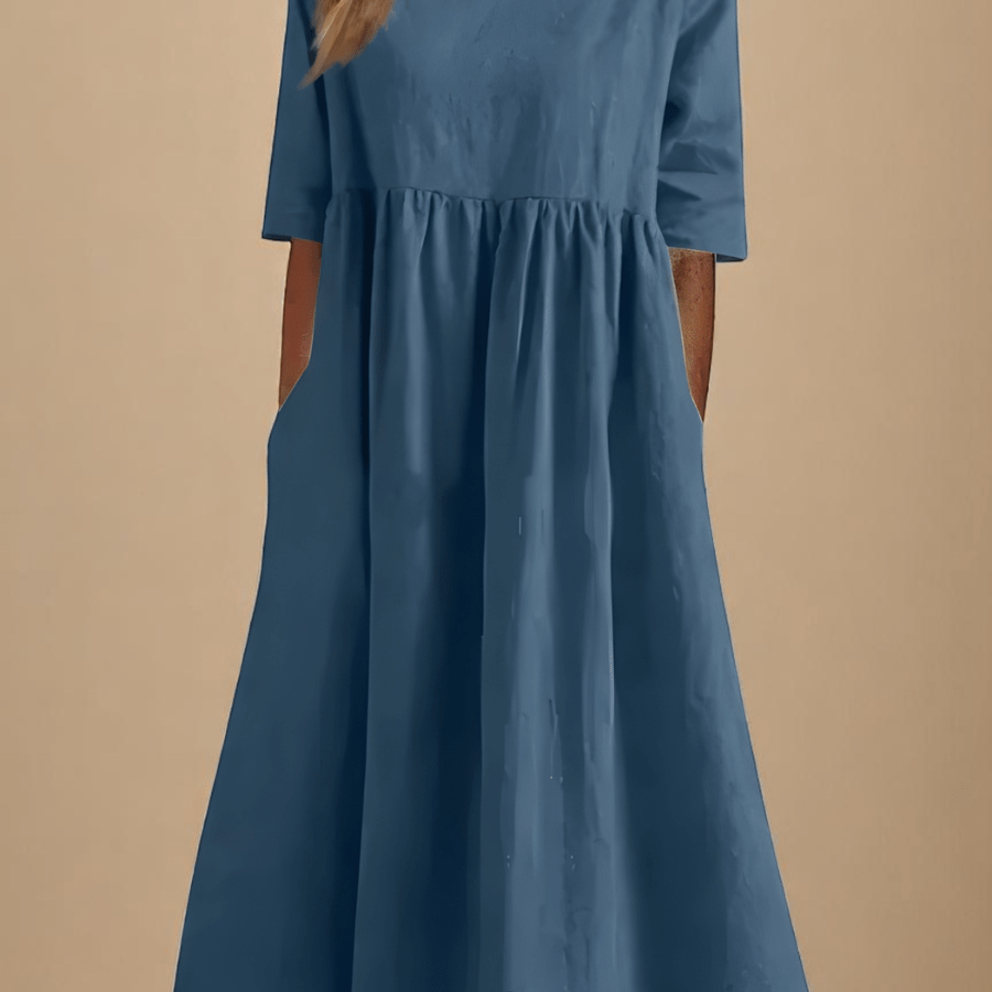 Minea™ | Vestido Em Algodão Arejado - Ines Braga