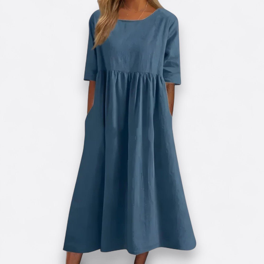 Minea™ | Vestido Em Algodão Arejado - Ines Braga