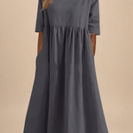 Minea™ | Vestido Em Algodão Arejado - Ines Braga