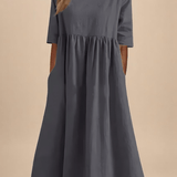 Minea™ | Vestido Em Algodão Arejado - Ines Braga