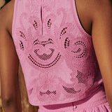 Moise | Conjunto Rosa em Renda - Ines Braga