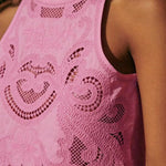 Moise | Conjunto Rosa em Renda - Ines Braga