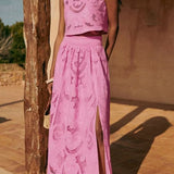 Moise | Conjunto Rosa em Renda - Ines Braga