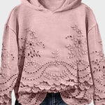 Moletom com Capuz em Renda de Campo Verde - Ines Braga