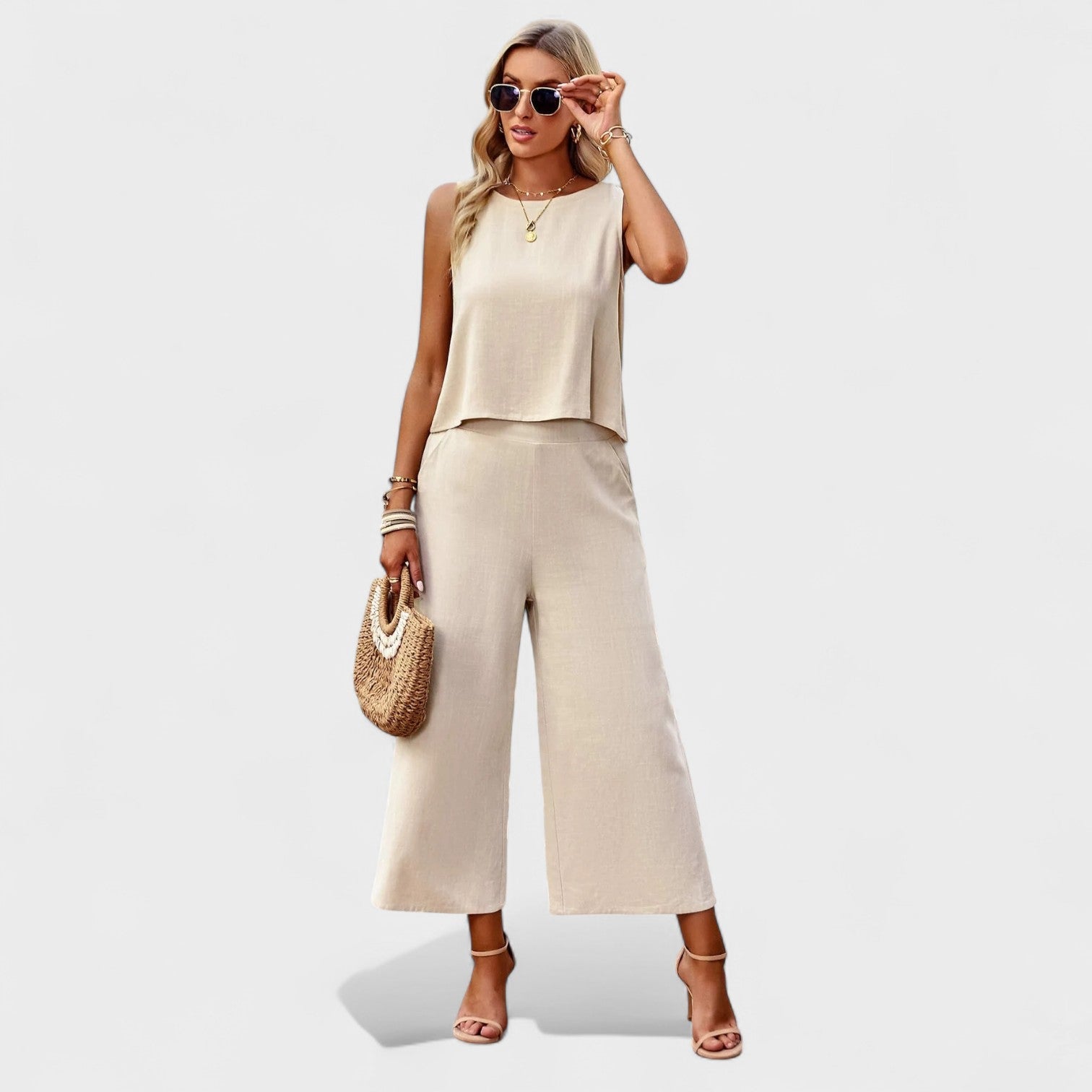 Mônica - Conjunto de Linho - Ines Braga