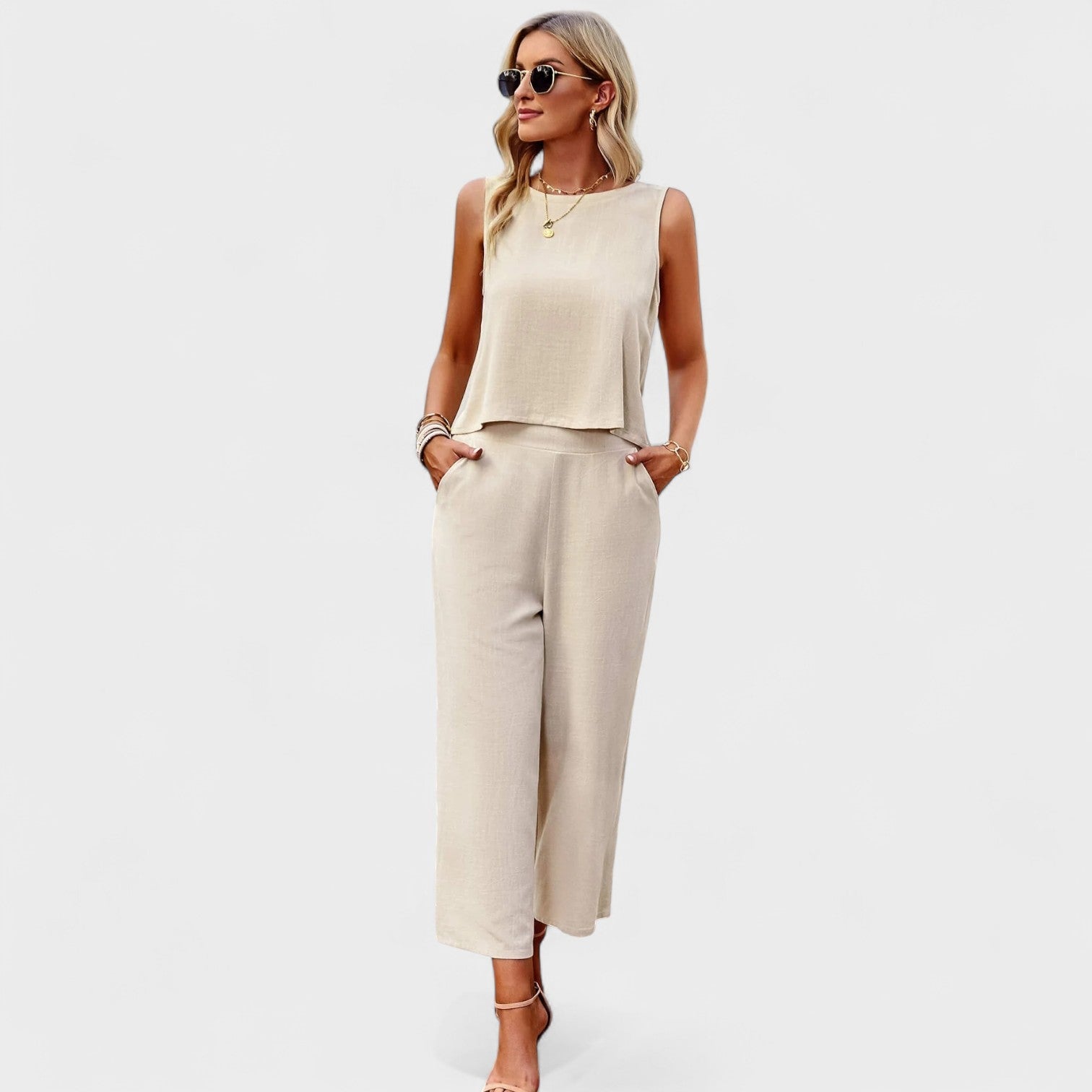 Mônica - Conjunto de Linho - Ines Braga