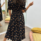 Monica™ | Vestido Elegante de Bolinhas - Ines Braga