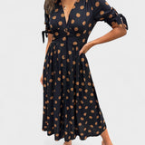 Monica™ | Vestido Elegante de Bolinhas - Ines Braga