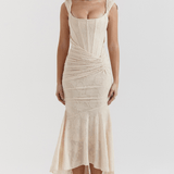 Nalina™ | Vestido Maxi – Elegância em Cada Detalhe - Ines Braga