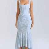 Nalina™ | Vestido Maxi – Elegância em Cada Detalhe - Ines Braga