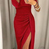 Natália | Vestido chique com ombros à mostra - Ines Braga